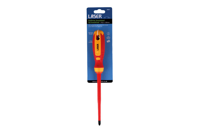 Laser Tools 8451 PzDrive Insulated Screwdriver Pz3 x 150mm