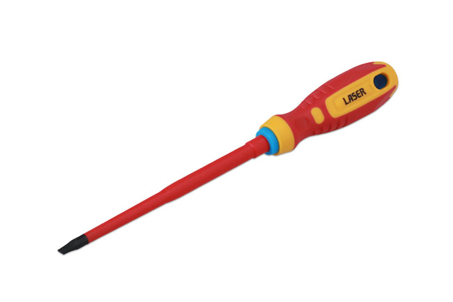 Laser Tools 8453 Flat Insulated Screwdriver 5.5 x 125mm