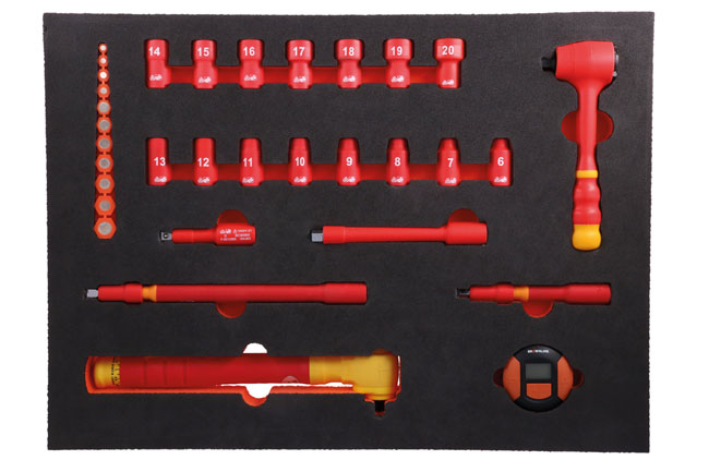Laser Tools 8484 Insulated Socket Set in Foam Inlay