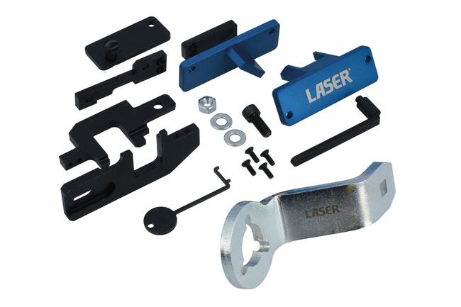 Laser Tools 8514 Engine Timing Master Kit (inc Pully Holding Tool) – for PSA Wet Belt 1.0, 1.2 Petrol