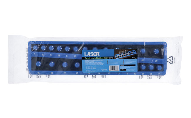 Laser Tools 8633 Twist Lock Socket Tray 3/8"D