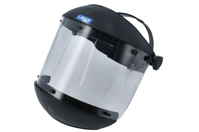 Laser Tools 8660 Protective Arc Flash Face Shield c/w Chin Guard - 1000V rated