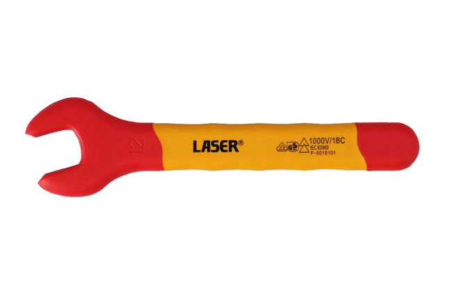 Laser Tools 8722 Insulated Open Ended Spanner 12mm