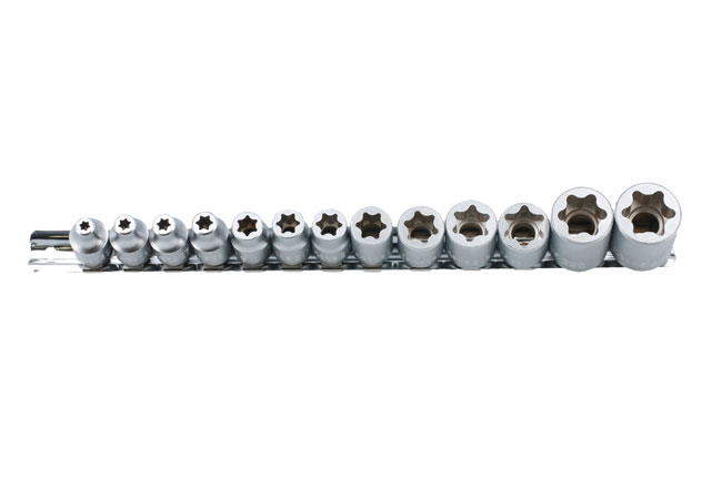 Laser Tools 8797 Flat Cut Star Socket Set 13pc