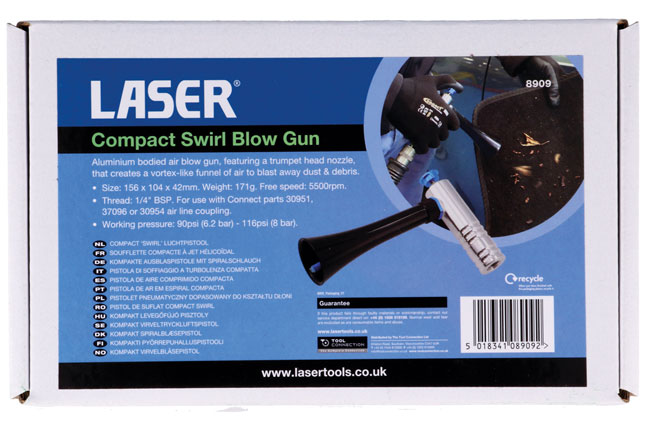 Laser Tools 8909 Compact Swirl Blow Gun