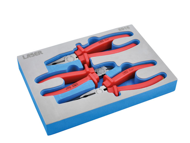 Laser Tools 8916 Insulated Plier Set 3pc