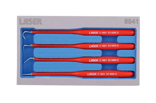 Laser Tools 8941 Slim Insulated Hook Set 4pc