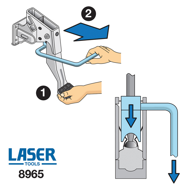 Laser Tools 8965 Brake Servo Shaft Release Tool - VW Group