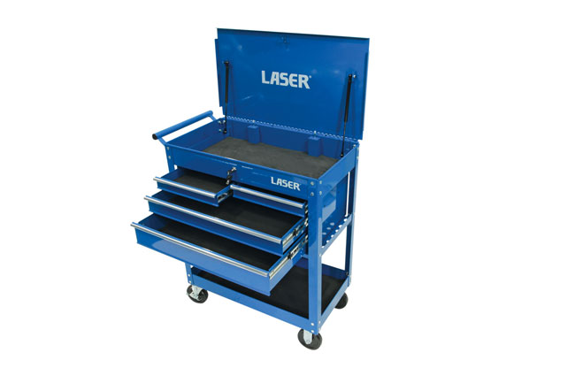 Laser Tools 9026 Workshop Tool Trolley - 4 Drawer