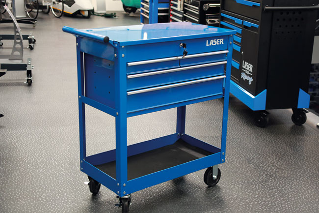 Laser Tools 9026 Workshop Tool Trolley - 4 Drawer