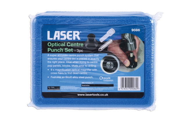 Laser Tools 9086 Optical Centre Punch Set - 3pc