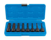 6749 Long Impact Tamperproof Spline Socket Bit Set 1/2"D 8pc