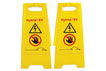 7521 Hybrid/EV Floor Warning Signs 2pc